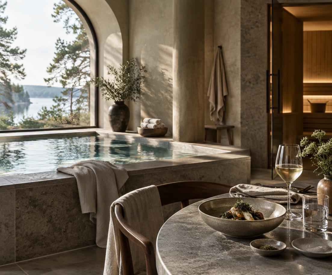 Avkopplande spa i naturnära miljö